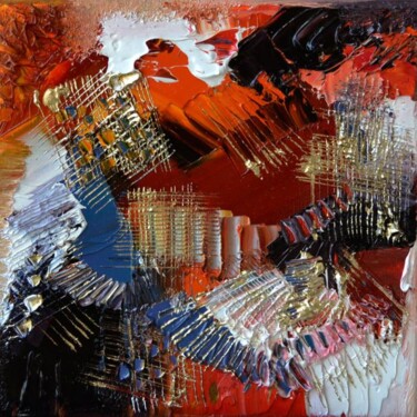 Malerei mit dem Titel "Floride" von Muriel Cayet, Original-Kunstwerk, Öl