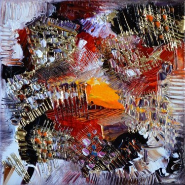 Peinture intitulée "Le grand ouest" par Muriel Cayet, Œuvre d'art originale, Huile