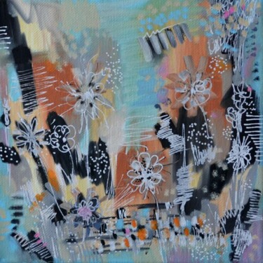 Malerei mit dem Titel "Flowers concerti 7" von Muriel Cayet, Original-Kunstwerk
