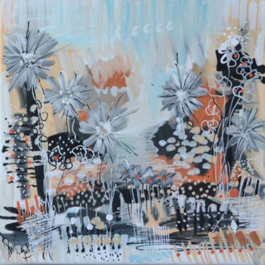 Malerei mit dem Titel "Flowers concerti III" von Muriel Cayet, Original-Kunstwerk