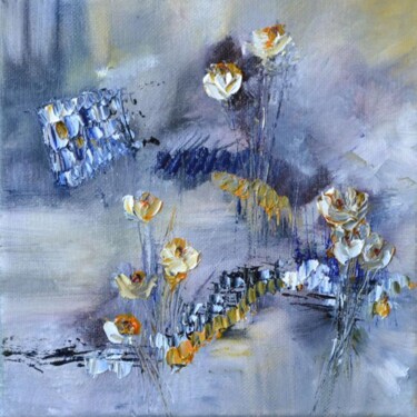 Peinture intitulée "Fleurs de macramé" par Muriel Cayet, Œuvre d'art originale