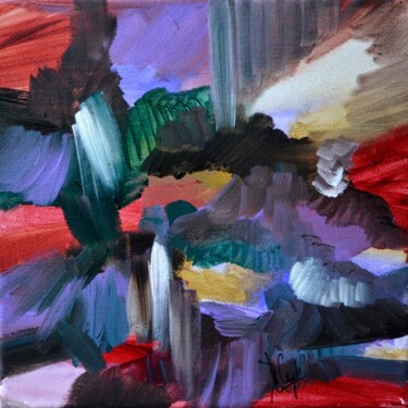 Peinture intitulée "La cascade des mauv…" par Muriel Cayet, Œuvre d'art originale