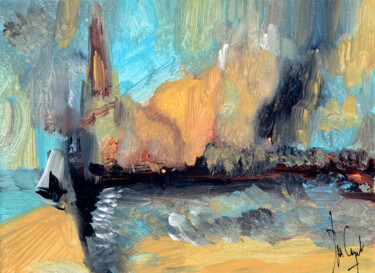 Pintura titulada "Cabourg-Giverny-Aix" por Muriel Cayet, Obra de arte original