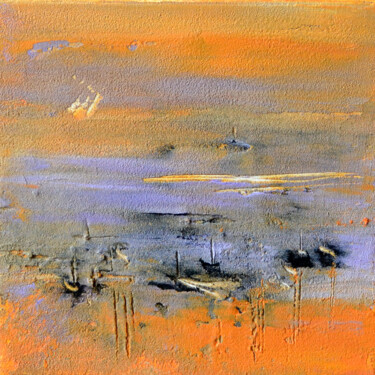 Peinture intitulée "Sunset of everywhere" par Muriel Cayet, Œuvre d'art originale