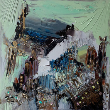 Картина под названием "Basalt Cliffs" - Muriel Cayet, Подлинное произведение искусства