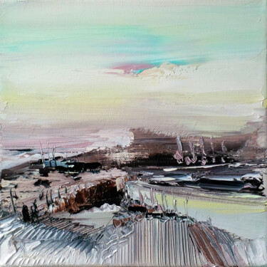 Peinture intitulée "Equipage à l'horizon" par Muriel Cayet, Œuvre d'art originale