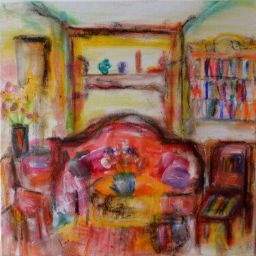 Peinture intitulée "Chez Marthe" par Muriel Cayet, Œuvre d'art originale