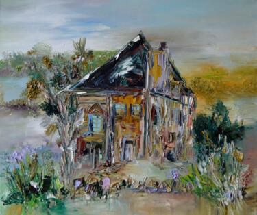 Peinture intitulée "Chez Halléa" par Muriel Cayet, Œuvre d'art originale