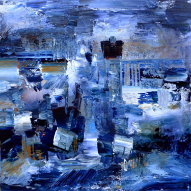 Painting titled "Côte 76" by Muriel Cayet, Original Artwork