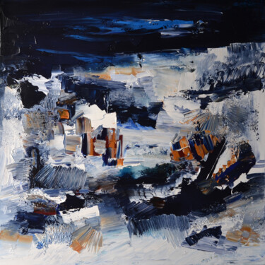 Painting titled "La mer océane" by Muriel Cayet, Original Artwork