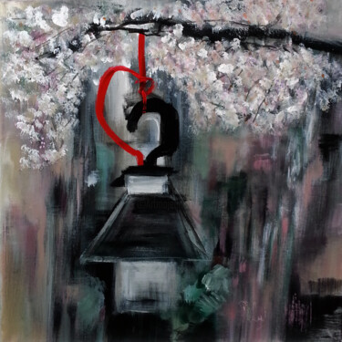 Картина под названием "Départ à la lantern…" - Muriel Cayet, Подлинное произведение искусства, Акрил