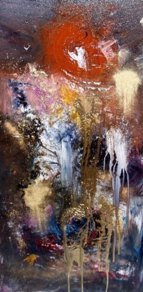 Painting titled "L'alchimique cavern…" by Muriel Cayet, Original Artwork