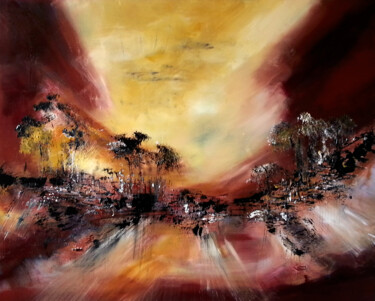 Peinture intitulée "Des aubes et des au…" par Muriel Cayet, Œuvre d'art originale, Autre