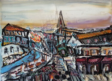 Painting titled "Département 63" by Muriel Cayet, Original Artwork, Other