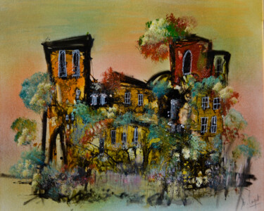 Pintura intitulada "Toscane poétique" por Muriel Cayet, Obras de arte originais, Acrílico