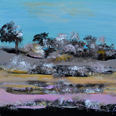 Peinture intitulée "Les terrains initia…" par Muriel Cayet, Œuvre d'art originale, Acrylique