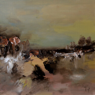 Peinture intitulée "Poétiser le paysage" par Muriel Cayet, Œuvre d'art originale, Acrylique
