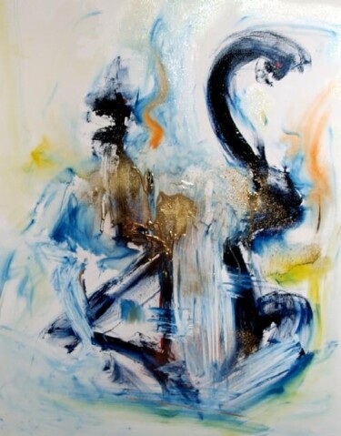 Peinture intitulée "La fabuleuse traver…" par Muriel Cayet, Œuvre d'art originale