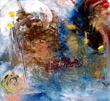 Ζωγραφική με τίτλο "Excalibur 2006" από Muriel Cayet, Αυθεντικά έργα τέχνης, Λάδι