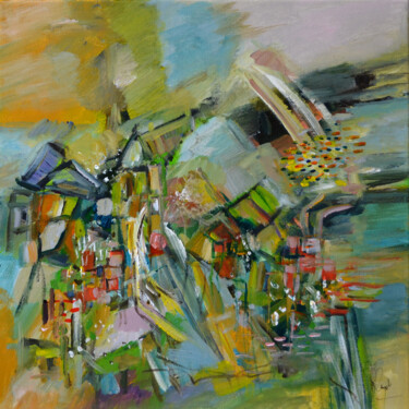 Peinture intitulée "Le Moulin de Kermen…" par Muriel Cayet, Œuvre d'art originale, Acrylique