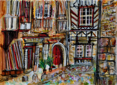 Peinture intitulée "Un quartier de faça…" par Muriel Cayet, Œuvre d'art originale, Acrylique