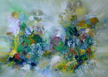 Pittura intitolato "Il Penseroso" da Muriel Cayet, Opera d'arte originale, Acrilico