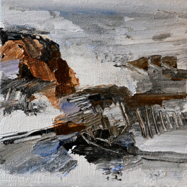Pittura intitolato "A Port-Clos" da Muriel Cayet, Opera d'arte originale, Acrilico