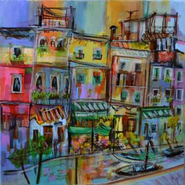 Painting titled "Ricordi tempo" by Muriel Cayet, Original Artwork