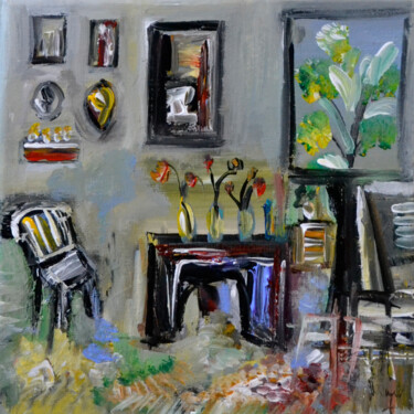 Painting titled "J'écris ces couleurs" by Muriel Cayet, Original Artwork