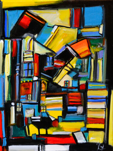 Pittura intitolato "Une formule d'aille…" da Muriel Cayet, Opera d'arte originale, Acrilico