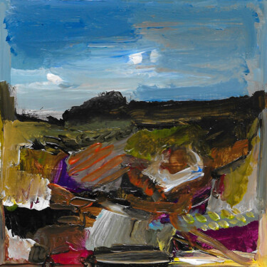 Peinture intitulée "Un vaste horizon" par Muriel Cayet, Œuvre d'art originale
