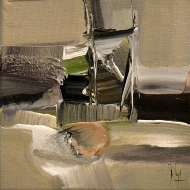 Painting titled "La traversée sur un…" by Muriel Cayet, Original Artwork, Acrylic