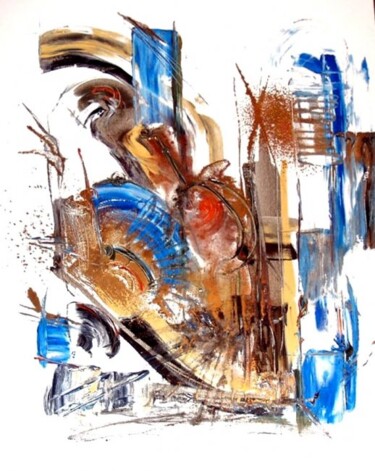 Peinture intitulée "Le moulin des heure…" par Muriel Cayet, Œuvre d'art originale