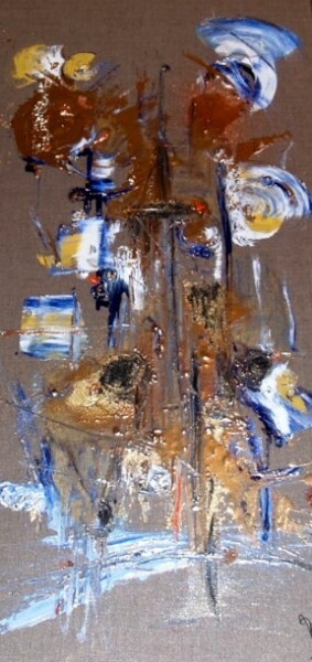 Peinture intitulée "Les secondes transm…" par Muriel Cayet, Œuvre d'art originale, Huile