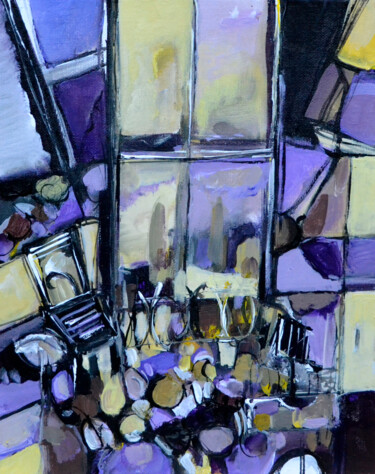 Painting titled "Multifacettes - Car…" by Muriel Cayet, Original Artwork, Acrylic