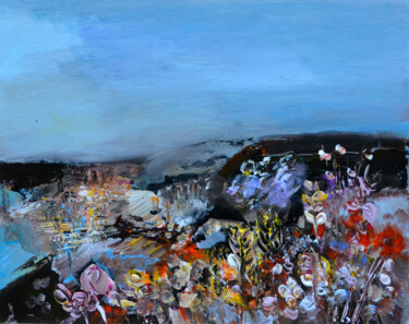 Pittura intitolato "Corniche en panorama" da Muriel Cayet, Opera d'arte originale, Acrilico