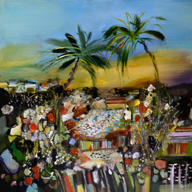 Malerei mit dem Titel "La conversation du…" von Muriel Cayet, Original-Kunstwerk, Acryl