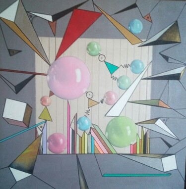 Malerei mit dem Titel "Sans titre N° 01…" von Muriel Charbonnier, Original-Kunstwerk