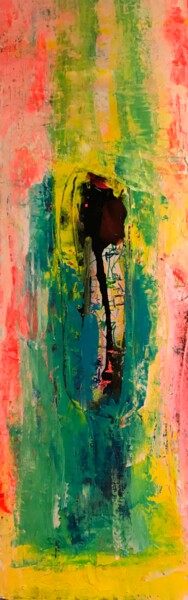 Painting titled "LE NOYAU" by Muriel Deumie, Original Artwork, Acrylic