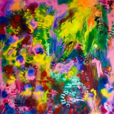Картина под названием "Elégance" - Muriel Deumie, Подлинное произведение искусства, Рисунок распылителем краски Установлен н…