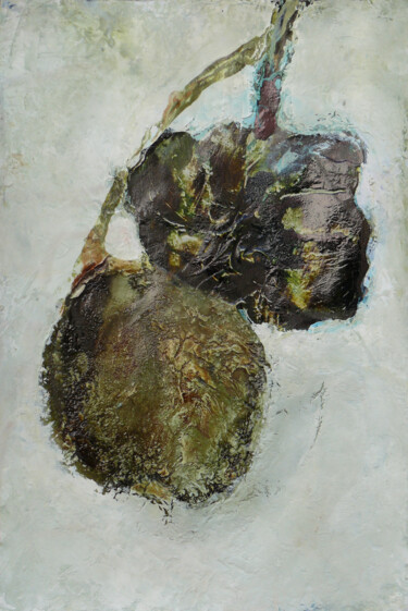 Ζωγραφική με τίτλο "Les silencieuses I" από Muriel Dorembus, Αυθεντικά έργα τέχνης, Μελάνι Τοποθετήθηκε στο Ξύλινο πάνελ