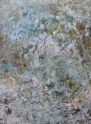 Картина под названием "Paysage 2" - Muriel Dorembus, Подлинное произведение искусства, Чернила Установлен на Деревянная пане…