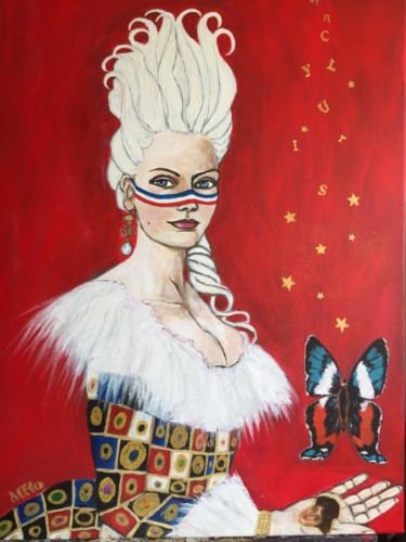 Картина под названием "Marie Antoinette dé…" - Muriel Ho Paintings, Подлинное произведение искусства, Акрил