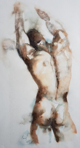 绘画 标题为“Ecce Homo” 由Muriel Mougeolle, 原创艺术品, 水彩