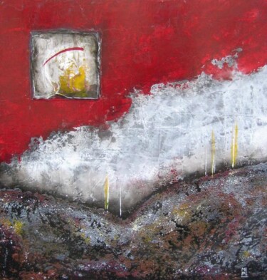 Peinture intitulée "Vu d'ici" par Muriel Paul, Œuvre d'art originale