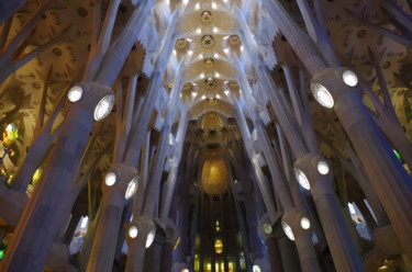 Fotografía titulada "Sagrada Familia" por Muriel Besson-Braem, Obra de arte original