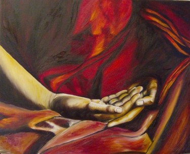 Pittura intitolato "Méditation" da Muriel Besson-Braem, Opera d'arte originale
