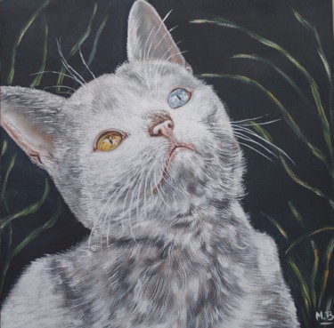 Peinture intitulée "petit-chat-de-xit-a…" par Muriel Besson-Braem, Œuvre d'art originale, Huile