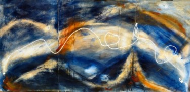 Peinture intitulée "Itinéraire Bis vue…" par Muriel Bo, Œuvre d'art originale