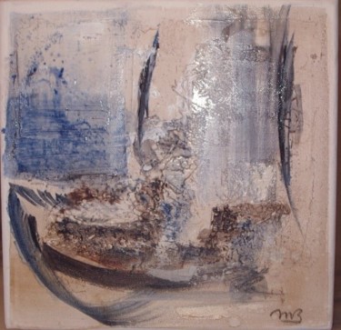 Peinture intitulée "Barque bleue" par Muriel Bo, Œuvre d'art originale